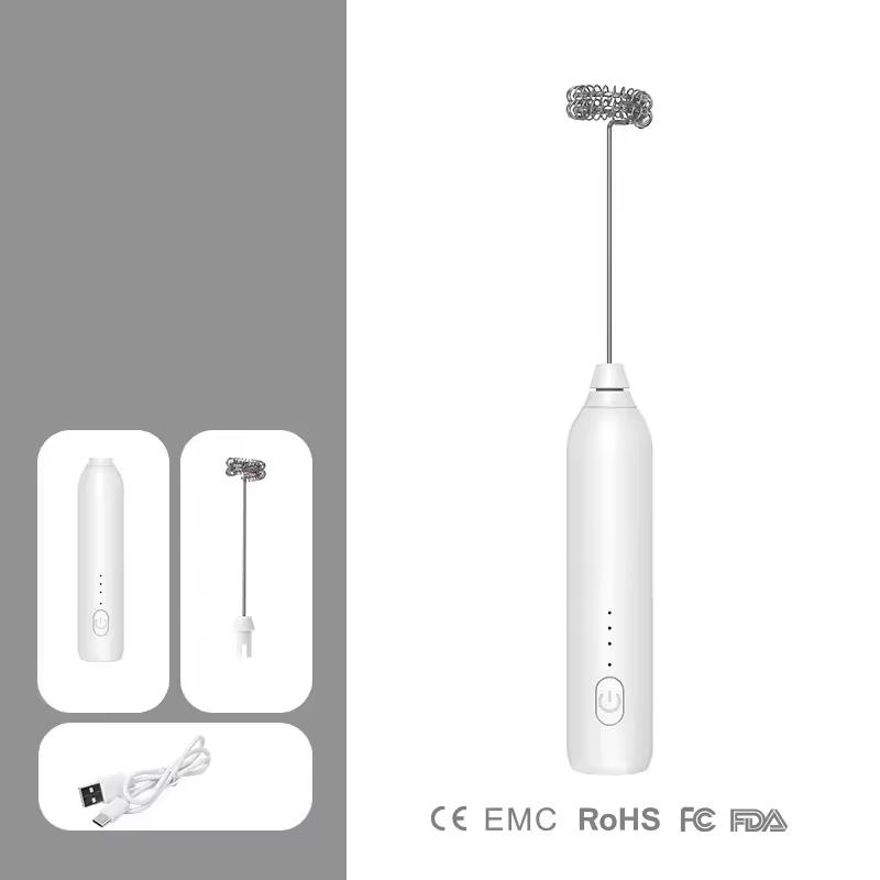 Electric Milk Frother & Coffee Beater (Handheld & Rechargeable)