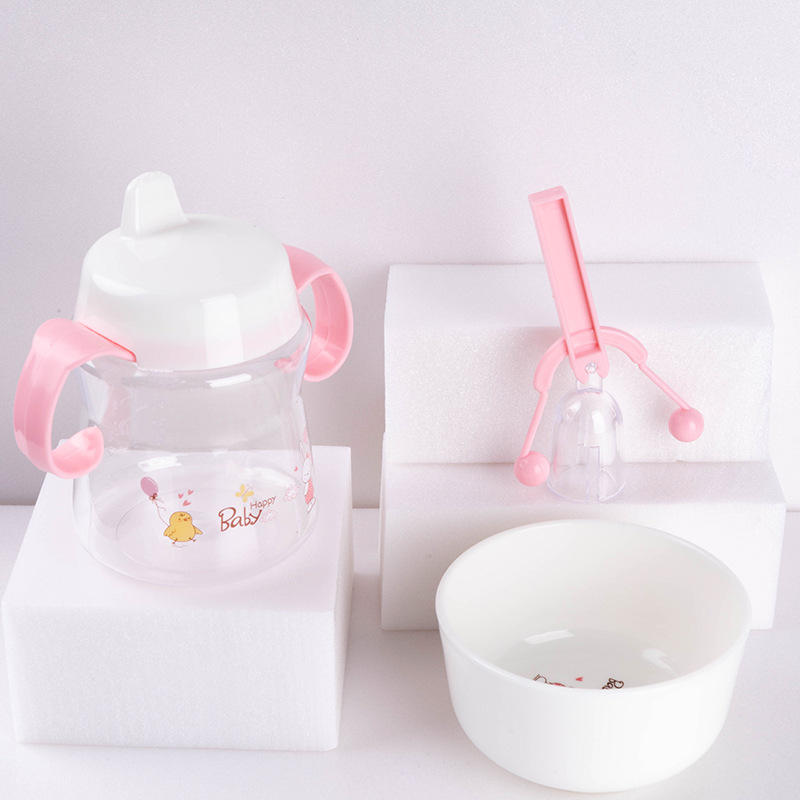 Baby Swing Plate Water Cup Bowl Spoon and Fork Set Baby Products