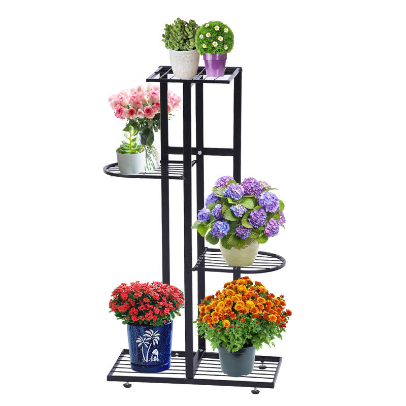 Metal Plant Stand Planter Display Shelving Unit Flower Pot Holder Shelf Indoor Outdoor for Home Decor